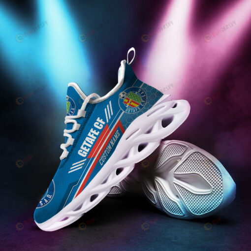 Getafe CF Logo Beehive Pattern Custom Name 3D Max Soul Sneaker Shoes