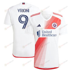 Giacomo Vrioni 9 New England Revolution 2023 Defiance Men Jersey - White