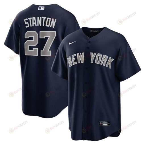 Giancarlo Stanton 27 New York Yankees Alternate Men Jersey - Navy