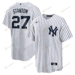 Giancarlo Stanton 27 New York Yankees Home Men Jersey - White