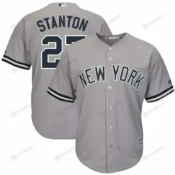 Giancarlo Stanton New York Yankees Big And Tall Alternate Cool Base Player Jersey - Gray