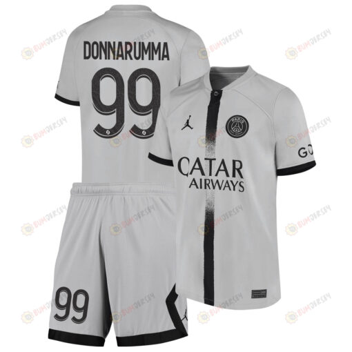 Gianluigi Donnarumma 99 Paris Saint-Germain Away Kit 2022-23 Youth Jersey - Black