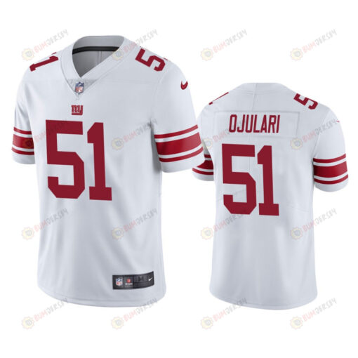 Giants Azeez Ojulari 51 Vapor Limited White Jersey Men's