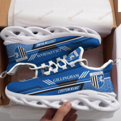 Gillingham Logo Custom Name Pattern 3D Max Soul Sneaker Shoes