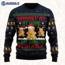 Gingerbread Namast?y Ugly Sweaters For Men Women Unisex