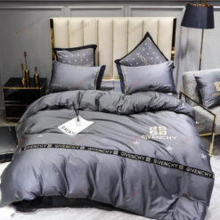 Givenchy Long-Staple Cotton Bedding Set In Grey