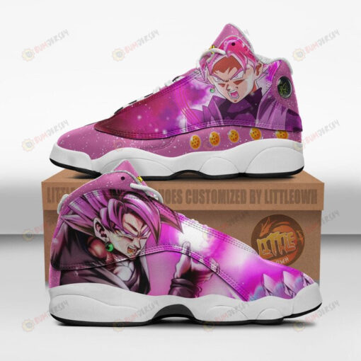 Goku Black Shoes Super Saiyan Rose Dragon Ball Anime Air Jordan 13 Shoes Sneakers