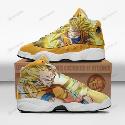 Goku Shoes Super Saiyan 3 Dragon Ball Anime Air Jordan 13 Shoes Sneakers