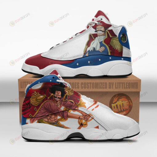 Gol D Roger Shoes One Piece Anime Air Jordan 13 Shoes Sneakers