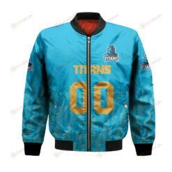 Gold Coast Titans Bomber Jacket 3D Printed Team Logo Custom Text And Number