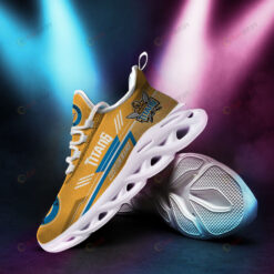 Gold Coast Titans Logo Pattern Custom Name 3D Max Soul Sneaker Shoes