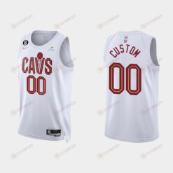 Gold is Back Cleveland Cavaliers 00 Custom 2022-23 Association Edition White Men Jersey