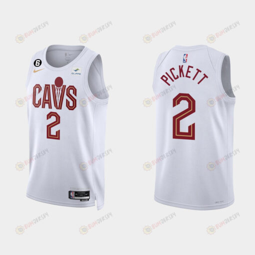 Gold is Back Cleveland Cavaliers 2 Collin Sexton 2022-23 Association Edition White Men Jersey
