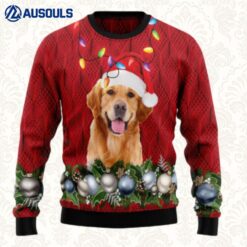 Golden Retriever Christmas Beauty Ugly Sweaters For Men Women Unisex