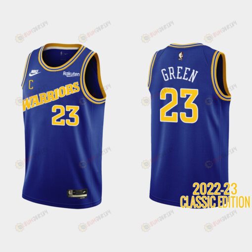 Golden State 23 Warriors Draymond Green 2022-23 Classic Edition Royal Men Jersey