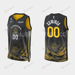 Golden State Warriors 00 Custom 2022-23 City Edition Black Men Jersey