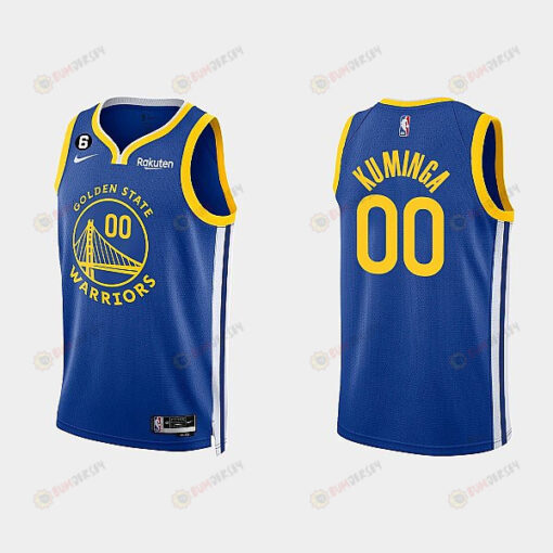 Golden State Warriors 00 Jonathan Kuminga 2022-23 Icon Edition Royal Men Jersey