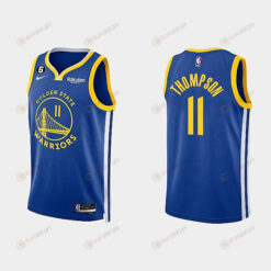 Golden State Warriors 11 Klay Thompson 2022-23 Icon Edition Royal Men Jersey