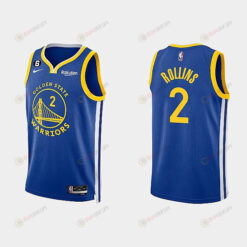 Golden State Warriors 2 Ryan Rollins 2022-23 Icon Edition Royal Men Jersey