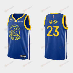 Golden State Warriors 23 Draymond Green 2022-23 Icon Edition Royal Men Jersey