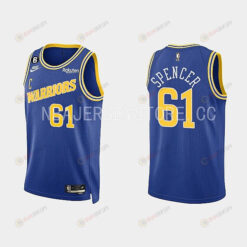 Golden State Warriors 61 Pat Spencer 2022-23 Classic Edition Royal Men Jersey