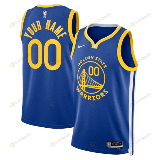 Golden State Warriors Custom 00 Men 2022/23 Swingman Jersey Blue - Icon Edition