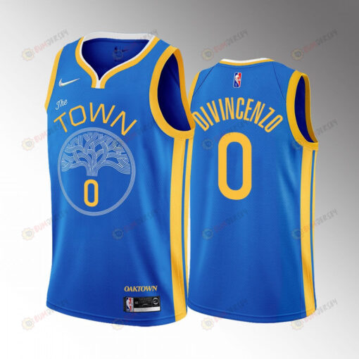 Golden State Warriors Donte DiVincenzo 0 2022-23 Earned Edition Royal Jersey