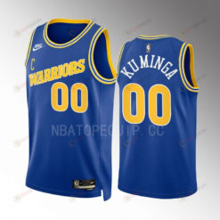 Golden State Warriors Jonathan Kuminga 00 2022-23 Classic Edition Blue Men Jersey Swingman