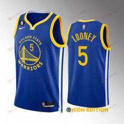 Golden State Warriors Kevon Looney 5 2022-23 Icon Edition Royal Jersey Swingman