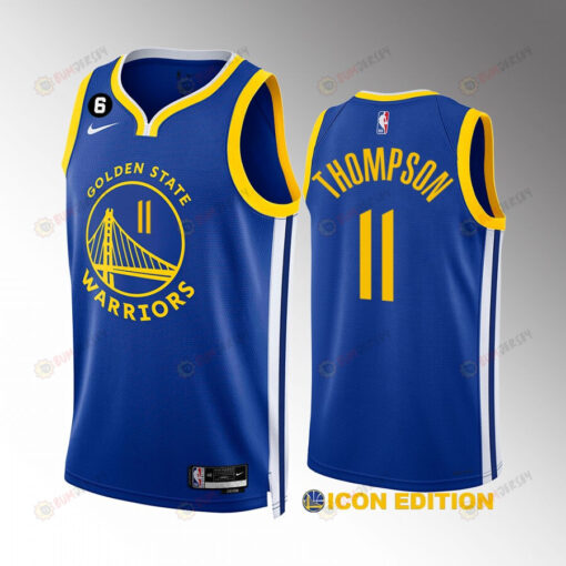 Golden State Warriors Klay Thompson 11 2022-23 Icon Edition Royal Jersey Swingman