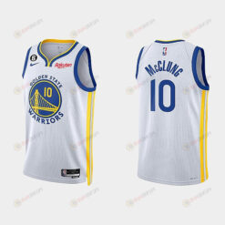 Golden State Warriors Mac McClung 10 2022-23 Association Edition White Men Jersey Swingman