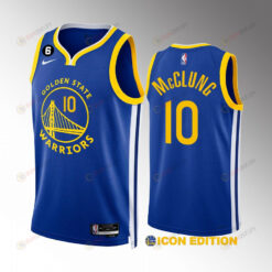 Golden State Warriors Mac McClung 10 2022-23 Icon Edition Royal Jersey Swingman