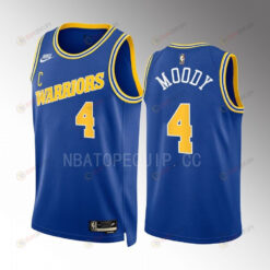 Golden State Warriors Moses Moody 4 2022-23 Classic Edition Blue Men Jersey Swingman