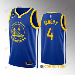 Golden State Warriors Moses Moody 4 2022-23 Icon Edition Royal Jersey Swingman