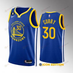 Golden State Warriors Stephen Curry 30 2022-23 Icon Edition Royal Jersey Swingman