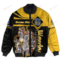 Golden State Warriors Team Bomber Jacket 3D Printed