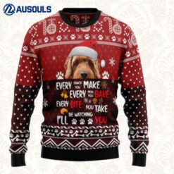 Goldendoodle Will Be Watching You Ugly Sweaters For Men Women Unisex