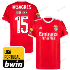 Goncalo Guedes 15 Benfica 2022-2023 Home Men Jersey - Red