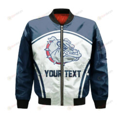 Gonzaga Bulldogs Bomber Jacket 3D Printed Curve Style Sport