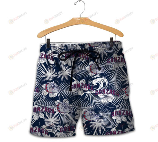 Gonzaga Bulldogs Men Shorts Tropical Seamless