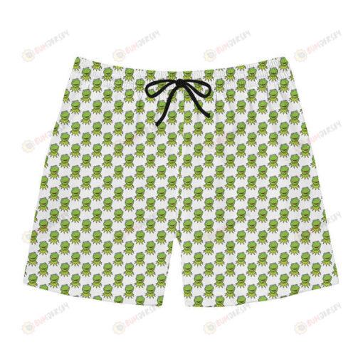 Good Kermit Pattern Hawaiian Men Shorts Swim Trunks - Print Shorts