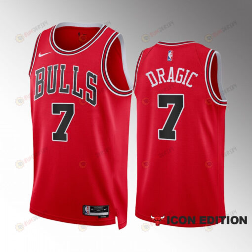 Goran Dragic 7 2022-23 Chicago Bulls Red Icon Edition Jersey Swingman