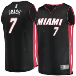 Goran Dragic Miami Heat Fast Break Jersey Black - Icon Edition