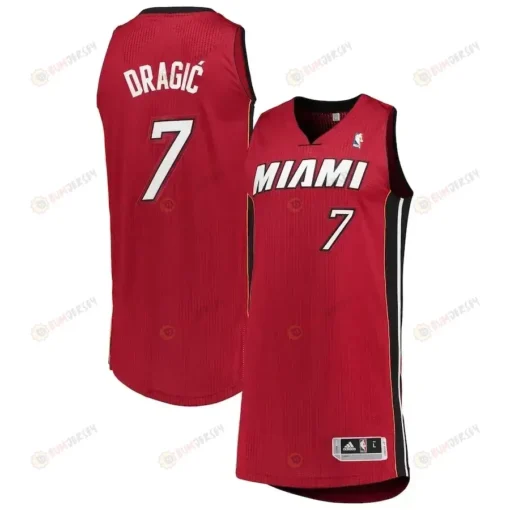 Goran Dragic Miami Heat Finished Jersey - Red