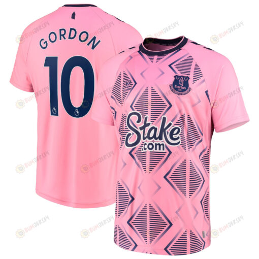 Gordon 10 Everton 2022/23 Away Player Men Jersey - Pink