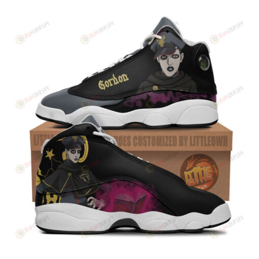 Gordon Agrippa Shoes Black Clover Anime Air Jordan 13 Shoes Sneakers