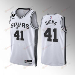 Gorgui Dieng 41 San Antonio Spurs 2022-23 Association Edition White Men Jersey Swingman