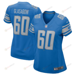 Graham Glasgow 60 Detroit Lions WoMen's Jersey - Blue