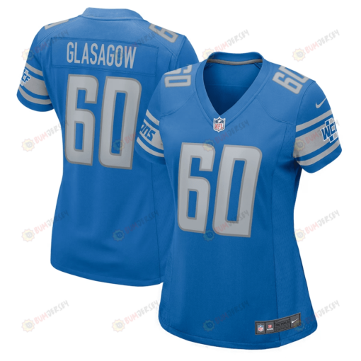 Graham Glasgow 60 Detroit Lions WoMen's Jersey - Blue