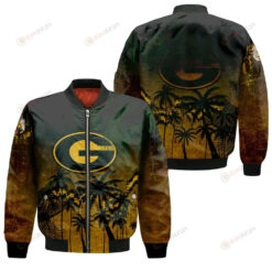 Grambling State Tigers Bomber Jacket 3D Printed Coconut Tree Tropical Grunge